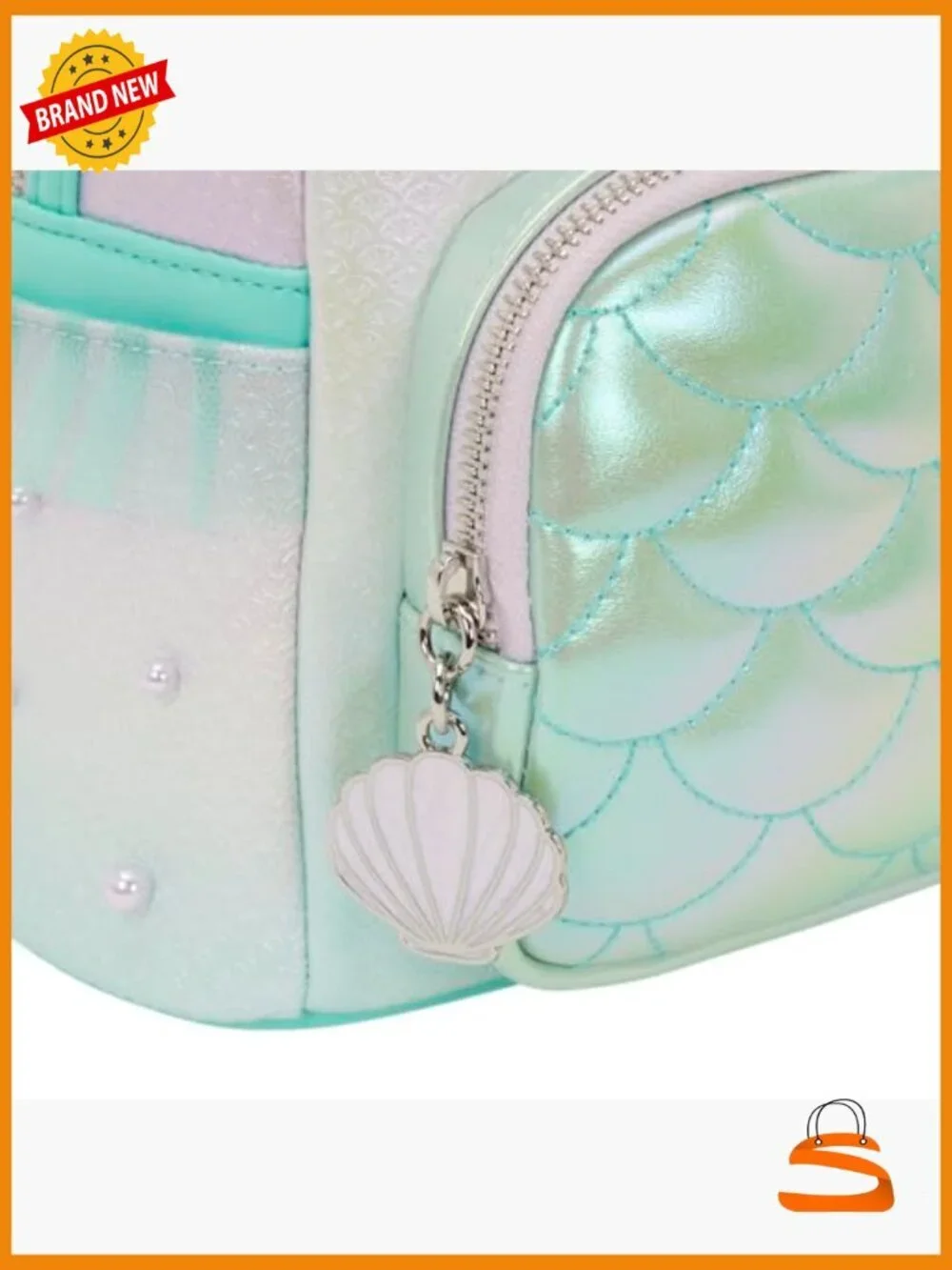 Mini Backpack - Iridescent Applique Details Adjustable Straps